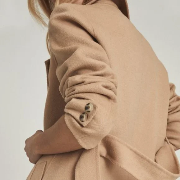 *Restock!* NWT REISS | Leah Wool Blend Long Coat - Picture 6 of 15